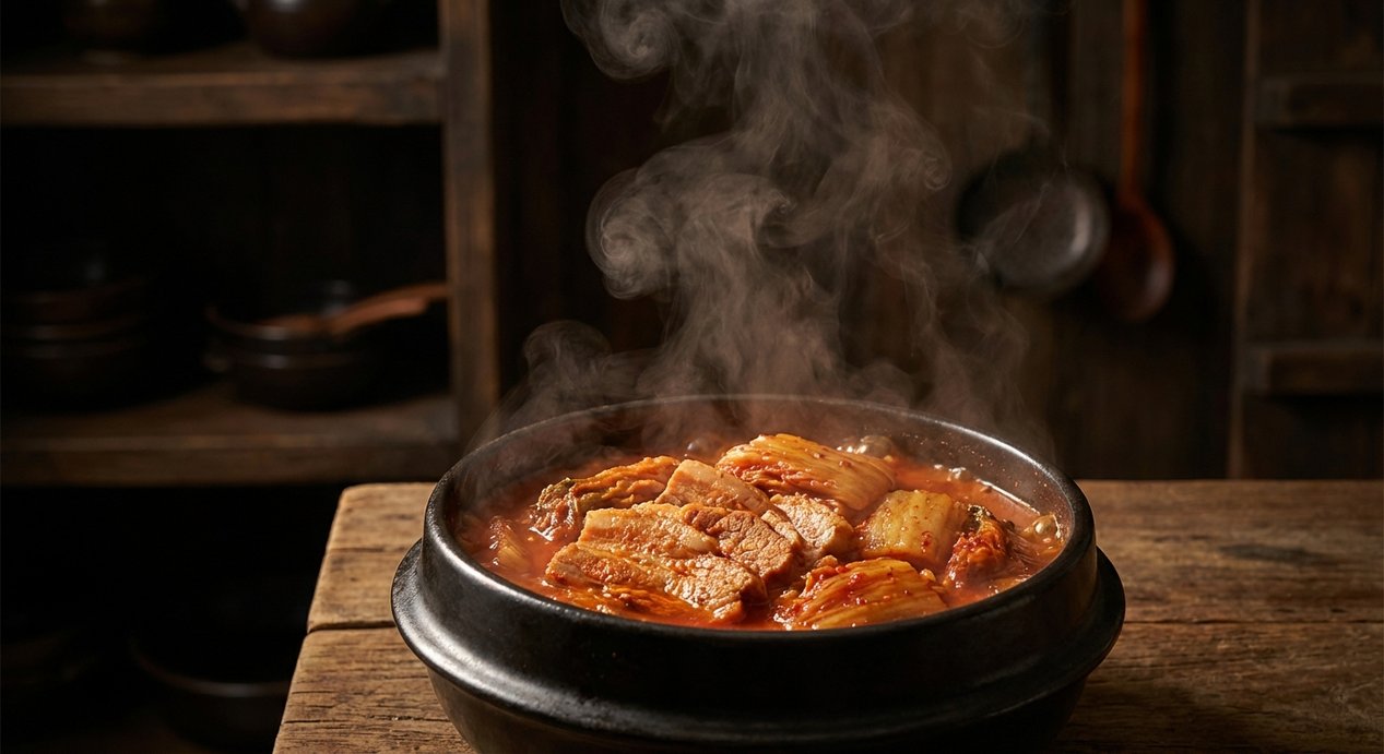 김치찜 조리 완성